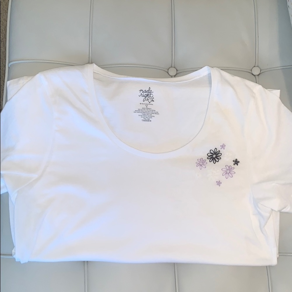 Hand Embroidered Flower Shirt